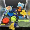 Image 1 : BOX OF NEW PET ACCESSORIES AND TOYS