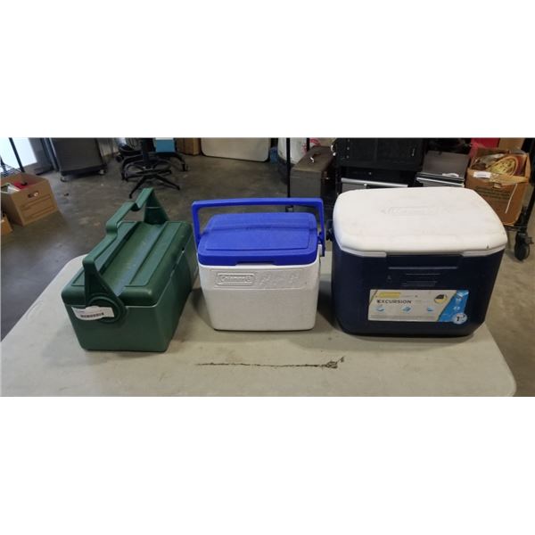 STANLEY AND 2 COLEMAN COOLERS
