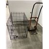 Image 1 : FOLDING PET CAGE AND DOLLY