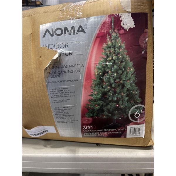 NOMA 6FT CANNINGTON PINE LIGHTED TREE