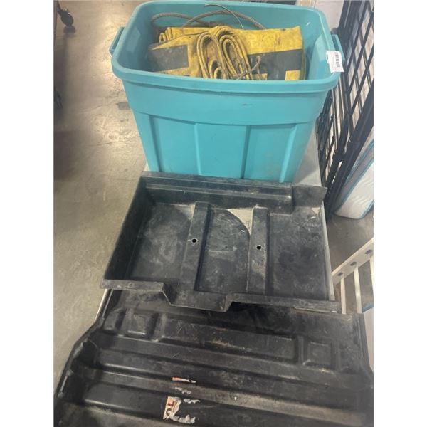 TOTE OF TRUCK SUPPLIES