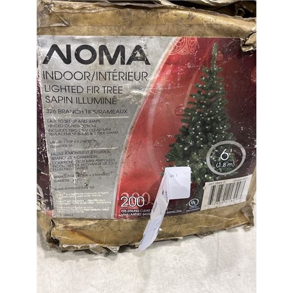 NOMA 6FT LIGHTED FIR TREE