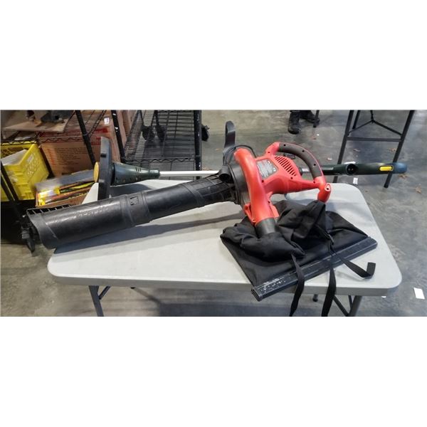BLACK AND DECKER LEAF BLOWER AND YARDWORKS WEED TRIMMER