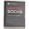 Image 2 : 2 NEW PAIRS OF HEATED SOCKS, SIZE SMALL, 4000MAH BATTERY, WASHABLE AND BREATHABLE
