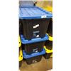 Image 1 : 3 MASTERCRAFT HEAVY DUTY 102L STORAGE TOTES