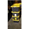 Image 1 : 4 HDX / STRONG BOX TOTES, 64L