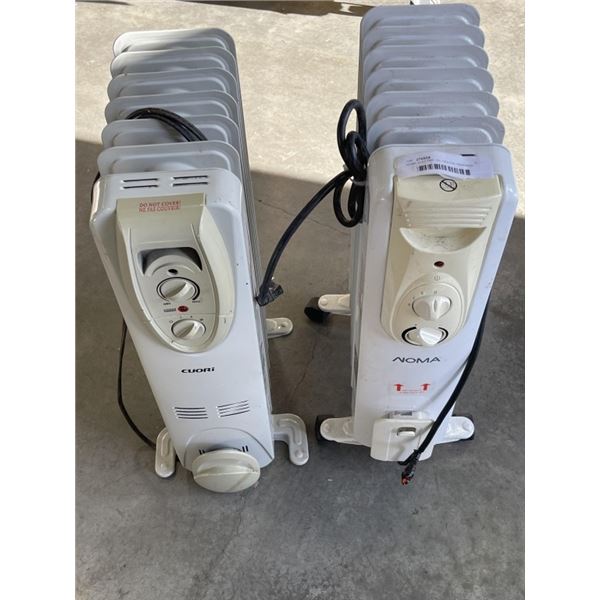 NOMA ELECTRIC OIL HEATER, REWIRED AND CUORI OIL HEATER NO WHEELS