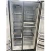 Image 4 : KITCHEN AID STAINLESS SIDE BY SIDE REFIRIDGERATOR, WORKING, FREEZER BUILDS FROST BUT WORKS, 36 INCH 