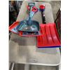 Image 1 : 2 PLASTIC SNOW SHOVELS AND 4 KIDS SNOW SHOVELS