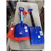 Image 3 : 2 PLASTIC SNOW SHOVELS AND 4 KIDS SNOW SHOVELS
