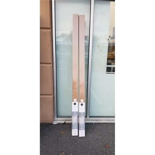 2 NEW 3.5 INCH VERTICAL BLINDS 66X84 WHITE