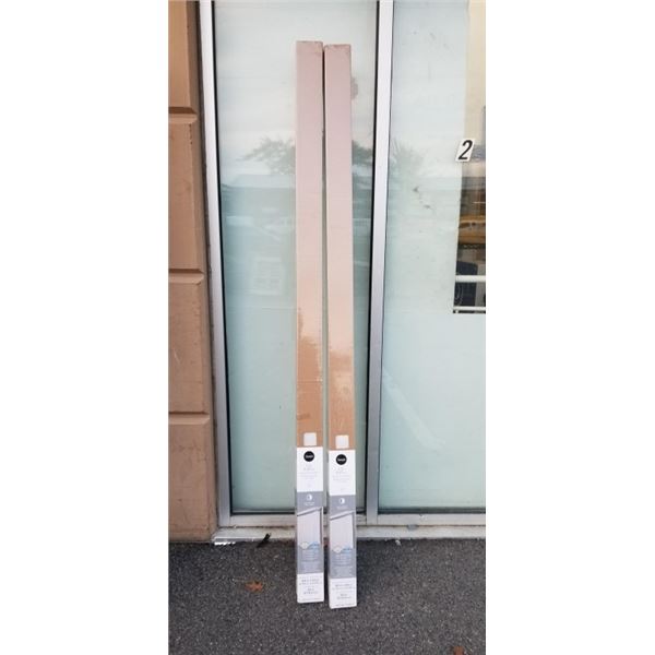 2 NEW 3.5 INCH VERTICAL BLINDS 66X84 WHITE