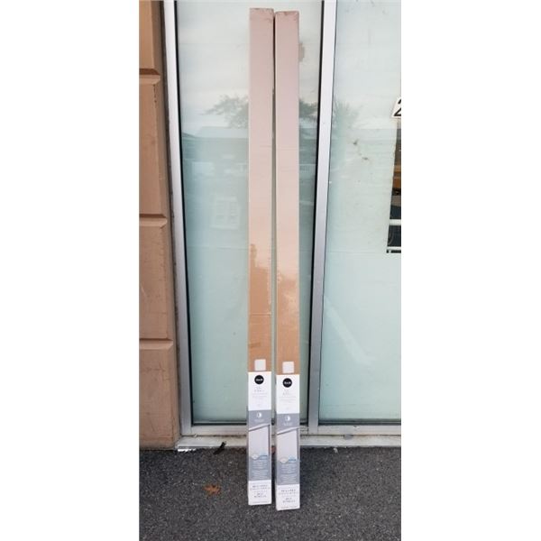 2 NEW 3.5 INCH VERTICAL BLINDS 66X84 WHITE