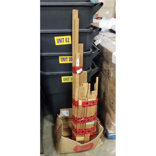 ASSORTED VINTAGE TEAK WOOD, FOR FINISHING AND REPAIR