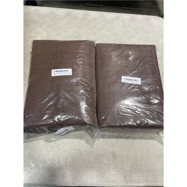 4 NEW BROWN 28X56 BATH TOWELS