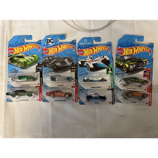 8 - 2018 NUMBERED HOTWHEELS, DC BATMOBILE 2/5 PLUS OTHERS