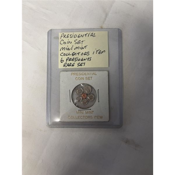 PRESIDENTIAL COIN SET MINI MINT COLLECTORS SET 6 USA PRESIDENTS