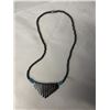 Image 1 : BLACK ALASKAN DIAMOND HEMETITE BEADS NECKLACE