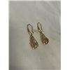Image 1 : PAIR OF GOLD COLOUR W/ CRYSTAL STONES EARRINGS