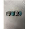Image 1 : SILVER COLOUR W/ TURQUOISE STONES STRETCH BRACELET