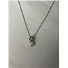 Image 2 : 925 STERLING SILVER CHAIN W/ PEARL PENDANT NECKLACE MARKED 925