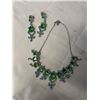 Image 1 : VINTAGE RHINESTONES CHOKER NECKLACE W/ MATCHING EARRING SET