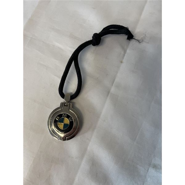 BLACK CORD BMW HANGER, ENGRAVED BMW, MADE IN GERMANY