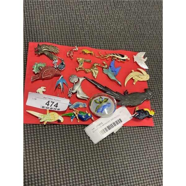 20 VINTAGE BROACHES, BIRD RELATED