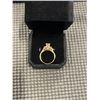 Image 3 : NEW 18K GOLD PLATED 1.0CT SIMULATED DIAMOND (CZ) LUXURY HALO RING, SIZE 7