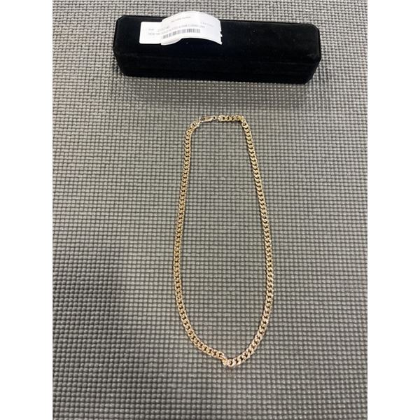 NEW 18K GOLD PLATED 8.0MM CUBAN LINK NECKLACE, 24" LONG