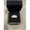 Image 1 : NEW PLATINUM PLATED 1.0CT SIMULATED DIAMOND (CZ) MENS RING, RESIZEABLE