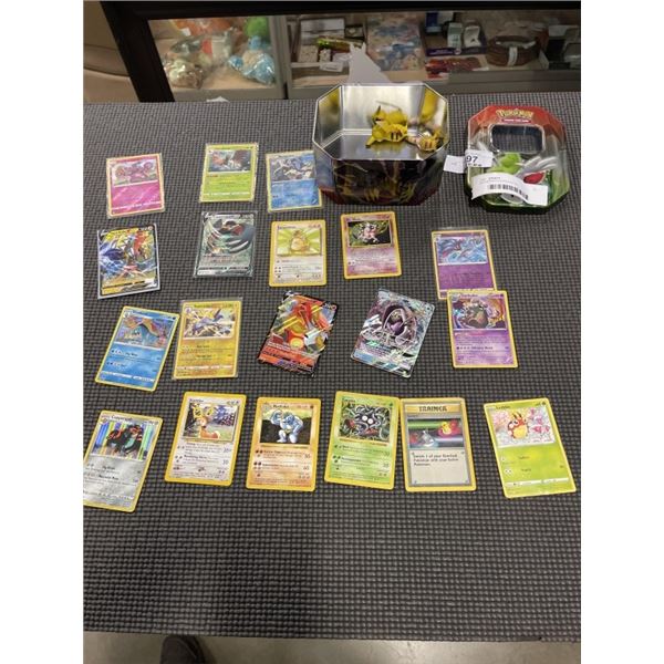50 POKEMON CARDS IN TIN