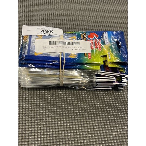 17 UNOPENED PACKS OF POKEMON CARDS, 200 CARDS TOTAL