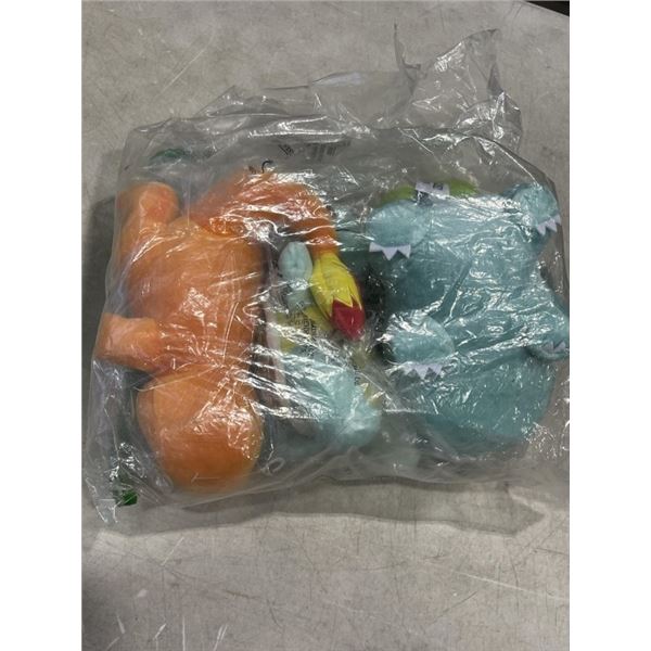 3 NEW POKEMON STUFFED ANIMALS