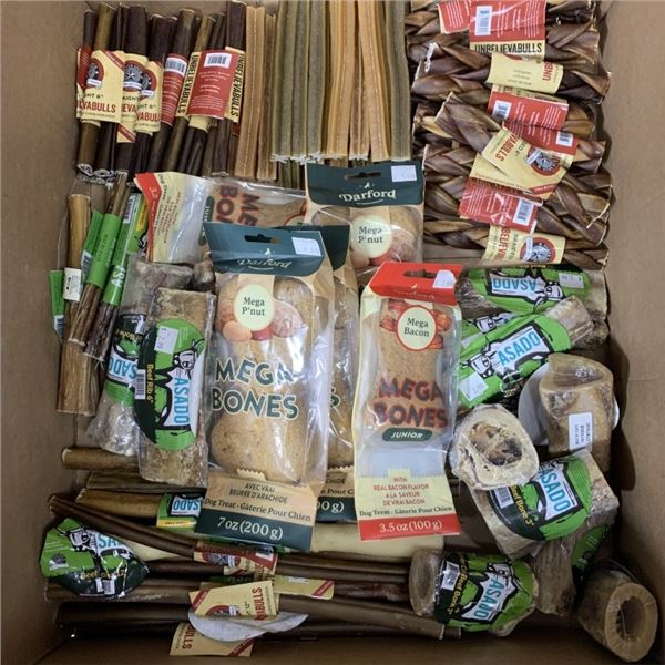 BOX OF NEW DOG TREATS BEST BEFORE 2026