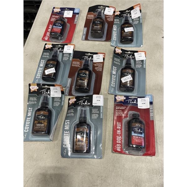 ASSORTED NEW COYOTE MIST COYOTE URINE 4OZ BOTTLES