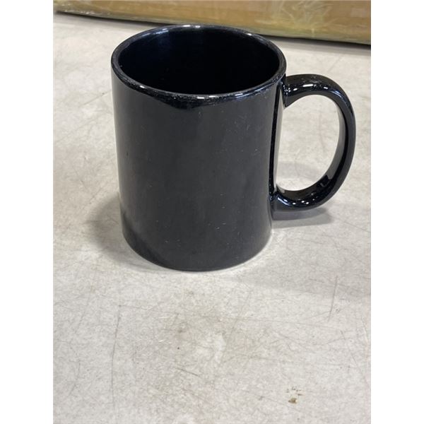 APPROX 20 NEW BLACK COFFEE MUGS