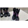 Image 2 : 4 NEW SIZE 2 GIRLS WINTER BOOTS