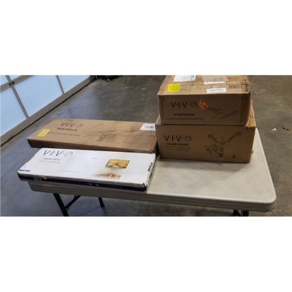 4 ASSORTED VIVO MOUNTS