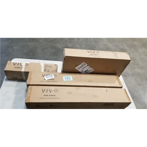 4 ASSORTED VIVO MOUNTS