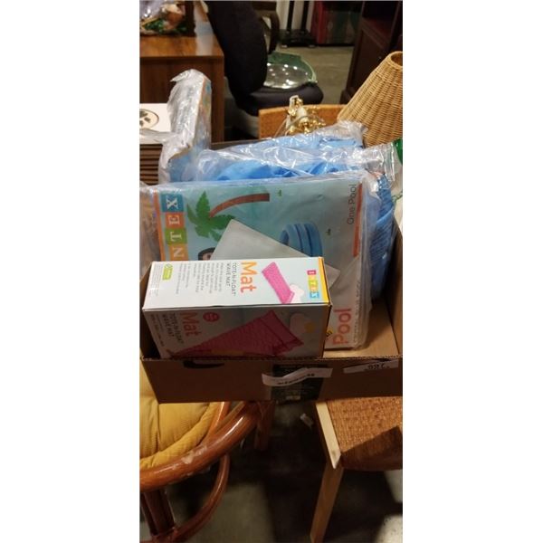 ASSORTED INTEX INFLATABLE MATTS AND POOLS ETC