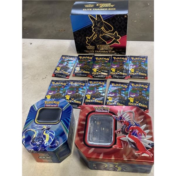 LOT OF POKEMON CARDS AND CARRYING CASES