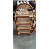 Image 2 : RATTAN SHELF UNIT AND BARSTOOL