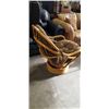 Image 3 : MCM BAMBOO SWIVEL ROCKING CHAIR