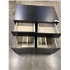 Image 2 : 2 MALM IKEA ROLLING 2 DRAWER SIDE TABLES
