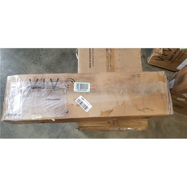 VIVO BLACK FLOOR TV STAND