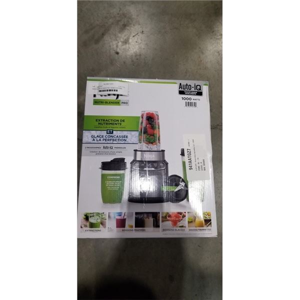 NINJA NUTRI-BLENDER PRO 1000W PERSONAL BLENDER W/ AUTO-IQ - TESTED WORKING, RETAIL $159