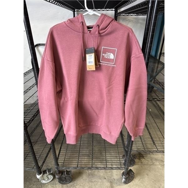 NEW NORTH FACE WOMENS BACK FINE BOX HD HOODIE IN WILD GINGER, SIZE MEDIUM