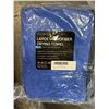 Image 2 : NEW MICROFIBRE DRYING TOWELS, 4 GREY 16 X 16 INCH, (PACKS OF 2) AND LARGE SIZE 2X BLUE 40 X 24 INCH 