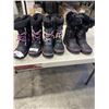 Image 1 : 3 NEW SIZE 2 GIRLS WINTER BOOTS